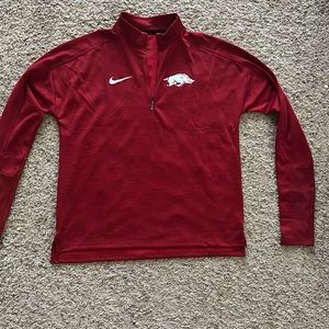 Nike Arkansas Razorback quarter zip pullover